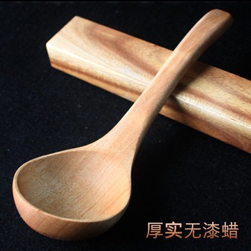 天然無漆櫸木大湯勺長柄木頭勺子盛粥勺稀飯勺家用日式韓式特大號