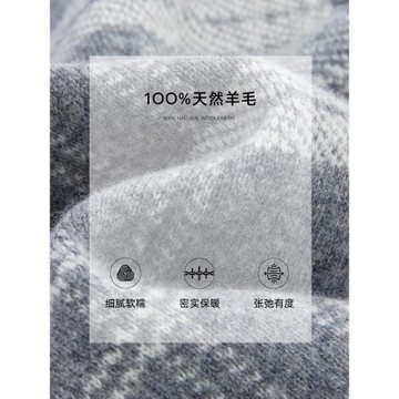 法曼萱灰色羊毛格紋針織馬甲背心女2025春新款氣質毛衣疊穿上衣