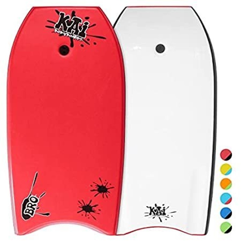 ボディボード マリンスポーツ Kai Rails Leash Durable Lightweight Black Bro マリンスポーツ Red  Bodyboard Included 40"ボディボード