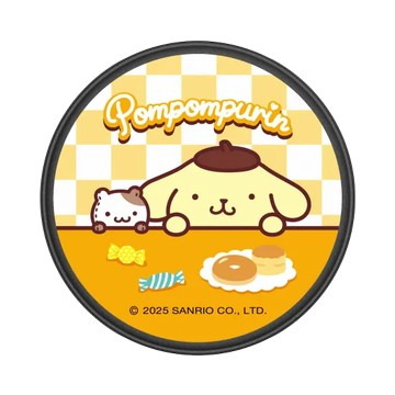 GRIP O (MagSafe 兼容） 黑 - 三麗鷗-布丁狗 PomPomPurin - Hi ! 布丁狗