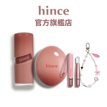 【hince】 桃氣初戀組(唇頰膏＋冰透唇釉) | 水潤、光澤、亮采 | 官方旗艦店