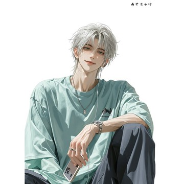 【8 月新品】07-137-0195 人物貼紙 簡約夏日男子