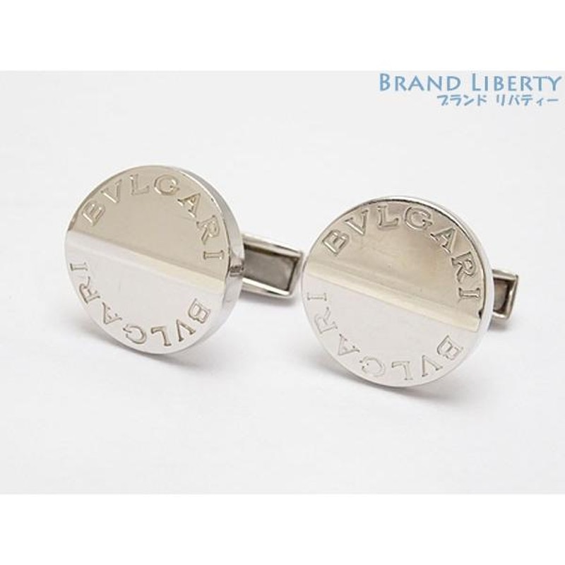 ブルガリ　BVLGARI　オニキス　シルバー 925 カフリンクス カフス 楽天市場】ブルガリ カフス ラウンド オニキス SV925 シルバー カフス
