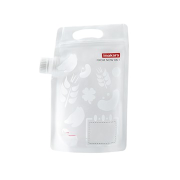 Imakara 手提可立式五穀雜糧密封袋(附出料嘴)-500ml-15入