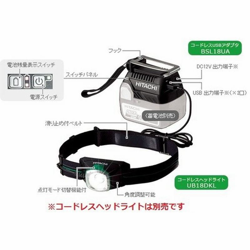 Hikoki ハイコーキ コードレスusbアダプター 14 4v 18v Bsl18uasa本体のみ バッテリー 充電器別売 旧日立工機 通販 Lineポイント最大0 5 Get Lineショッピング