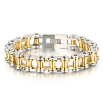 STEEL鋼手鍊。金耀機鍊。13mm | KA