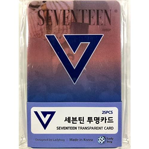 SEVENTEEN セブンティーン SVT セブチ グッズ ／ 透明 フォトカード TRANSPARENT CARD 25枚セット [TradePlace K-POP 韓国製]