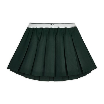 PUMA 短裙 MONDAY SLEEPING CLUB系列 綠色 百褶短裙 女 63898370