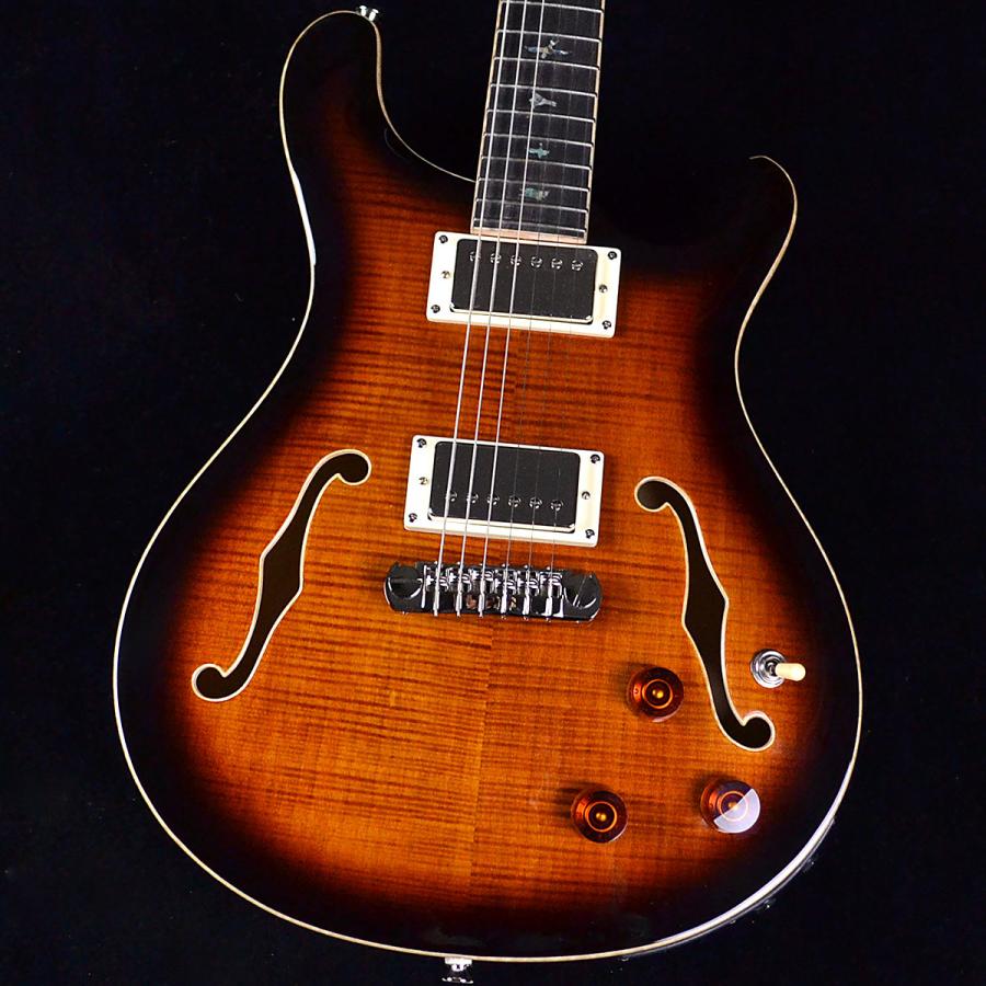 PRS SE Hollowbody II Piezo Blak Gold Burst 〔未展示品〕 SE ホロウボディ2ピエゾ フルアコ ブラックゴールド