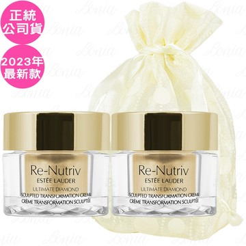 ESTEE LAUDER 雅詩蘭黛 白金級黑鑽松露塑顏奇蹟霜(7ml)*2旅行袋組(公司貨)
