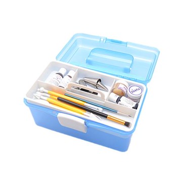 烘焙工具箱 翻糖 裱花工具 色素 裱花嘴雙層 手提工具盒 不含工具