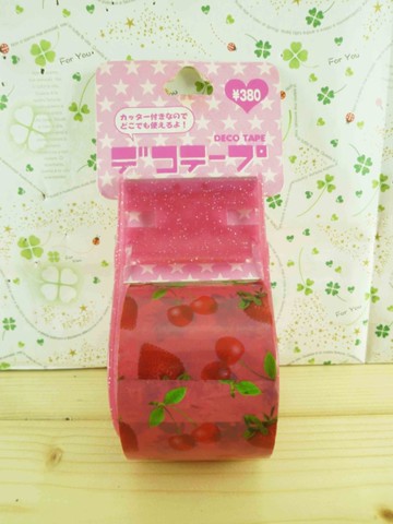 【震撼精品百貨】草莓_Strawberry~膠帶-粉