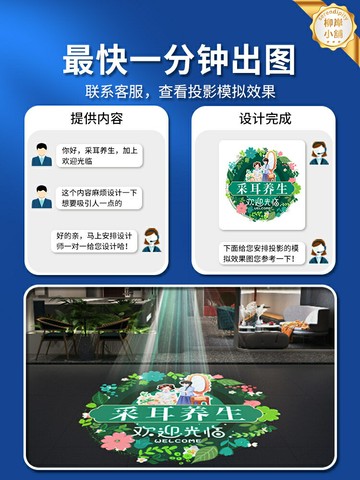 【定製圖文投影】廣告射燈 投影燈 招牌燈 門頭燈 地標燈 牆體燈 商用LOGO燈 高清防水 多圖案可選 店鋪門口地面專用