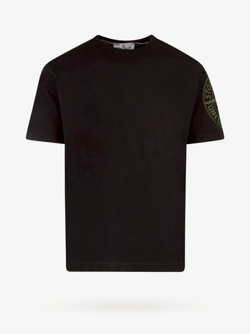 Cotton t-shirt with logo embroidery - STONE ISLAND - gender_Man