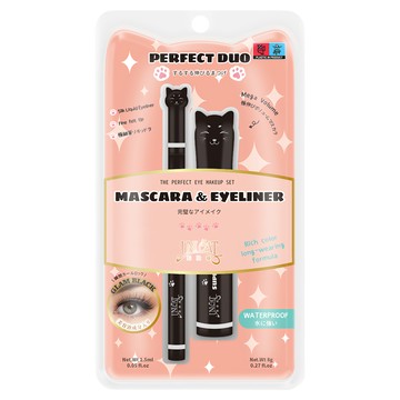 UNICAT 變臉貓 媚眼亮眼2件組 防水抗汗  1組  媚眼飛天纖長睫毛膏 8g + 媚眼極致黑眼線筆 1.5ml