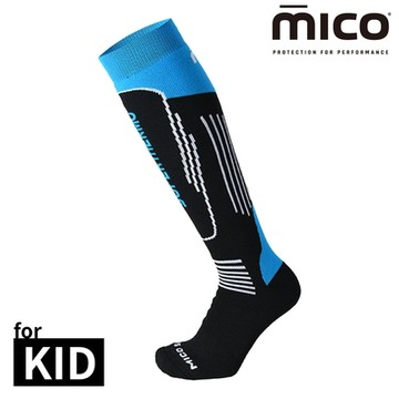 MICO 童 Primaloft 美麗諾羊毛滑雪襪 CA2698【595黑藍】