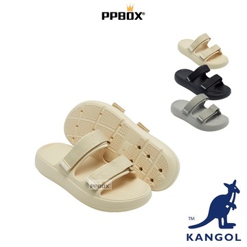 KANGOL 袋鼠 雙綁帶 懶人拖 拖鞋【64551621】時尚 忍者鞋 情侶鞋 涼鞋 鞋子 日韓穿搭
