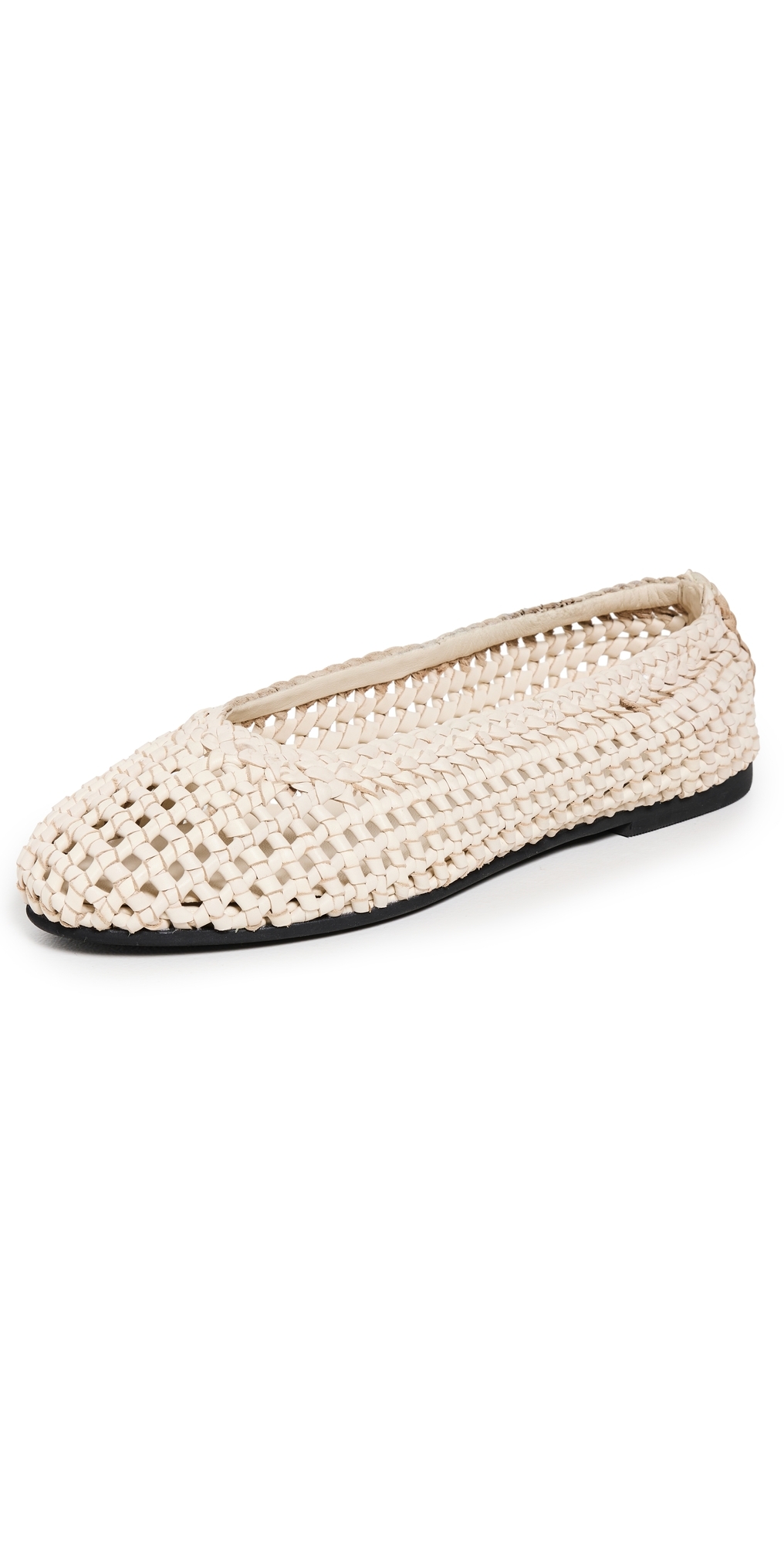 St. Agni Macrame Mesh Ballet Flats Tofu 37