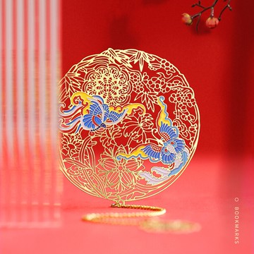 金屬黃銅書簽鏤空花間迷蝶文藝生日禮物女可愛卡通復古典中國風文創學生用流蘇吊墜創意小清新古風禮品紀念品