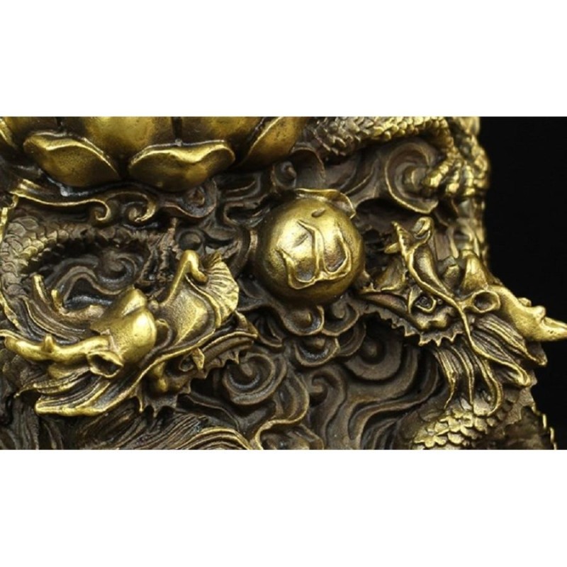 楽天市場】特大サイズ 九龍観音像 観音菩薩像 中国神話 竜生九子 仏像 :