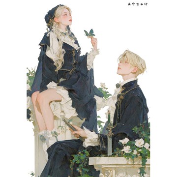 【2 月新品 3】07-113-0016 人物貼紙 兩人 奇幻風格