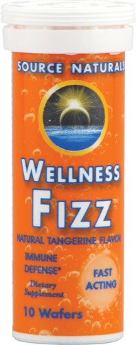 Source Naturals Wellness Fizz Natural Tangerine 10 Wafers