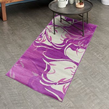 范登伯格 - 博斯 進口地毯 - 花蝶相印 (紫) (迷你款 - 70 x 120cm)