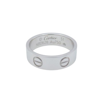 Cartier 卡地亞  18K白金 LOVE RING 戒指 51 B4084700 【二手名牌BRAND OFF】