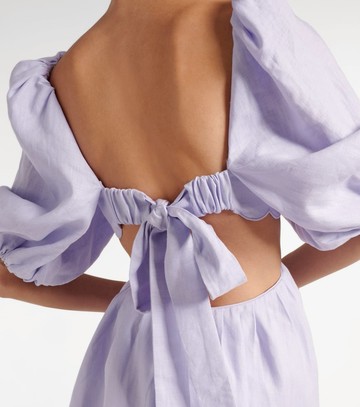 Zimmermann Halliday scalloped linen minidress