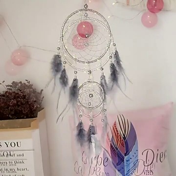 捕梦网扑捕能网织铺梦网材料手工diy材料包装饰挂饰风铃梦铃成品 雙11全館免運