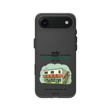 iPhone Air Clear (相機按鈕) 酷墨灰 - Sakamoto Days - 坂本商店