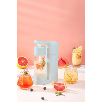 drinkmate Mini Giraffe258 迷你長頸鹿 氣泡水機(哥倫比亞藍) 搭配兩支氣瓶
