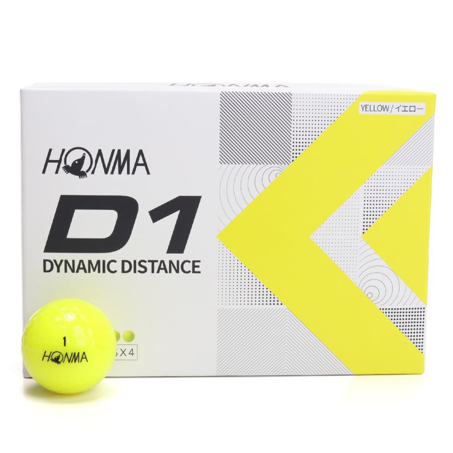 本間ゴルフ HONMA D1ボール BT2201 イエロー | LINEショッピング