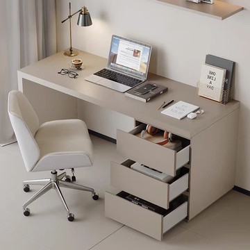 公司貨 免運 速發 附發票 斗櫃 實木桌 書桌 實木書桌斗櫃一體可伸縮電腦桌子帶抽屜辦公桌簡約可旋轉化妝臺