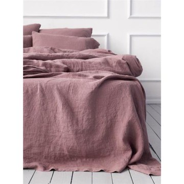 純亞麻床單枕套三件套出口面料干爽舒適透氣吸淺灰色單人雙人被單