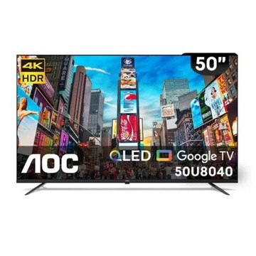 AOC 50型 4K QLED Google TV 智慧顯示器   50U8040
