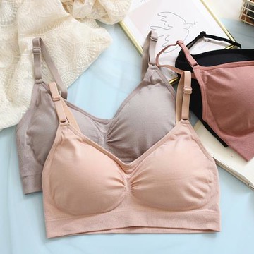 塞德納莫代爾文胸柔軟無鋼圈薄款無束縛內衣女帶胸墊瑜伽抹胸吊帶