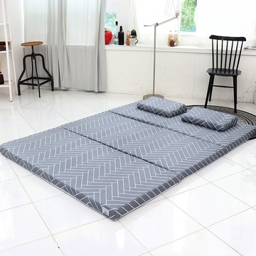 Zamiis 可折疊三折組合床墊  7cm  加大雙人  人字紋灰色