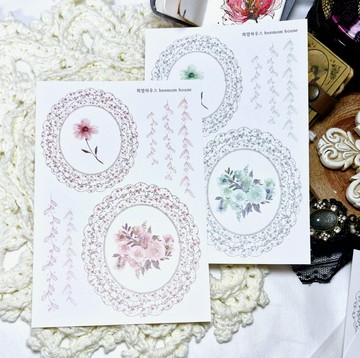 蕾絲盤狀紙貼紙 Vol.01