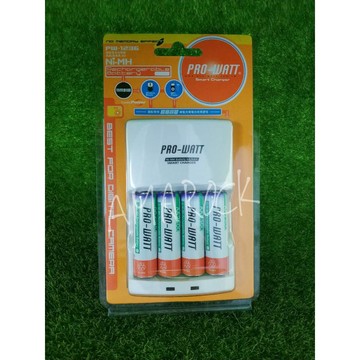 PRO-WATT 鎳氫電池充電器+日本湯淺3號4入 PW1236-25