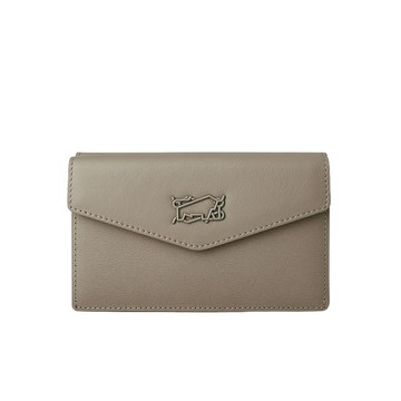 BRAUN BUFFEL 台灣總代理 巨星-F 9卡兩折釘扣中夾-杏色/BF887-502-HM