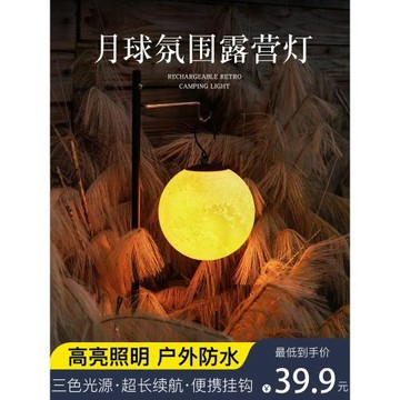戶外露營燈照明營地帳篷野營天幕氛圍小提馬燈長續航掛式USB充電