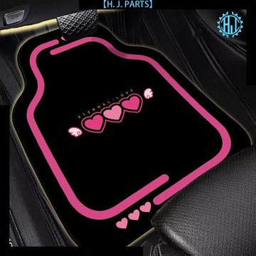 【臺灣出貨】硅藻泥汽車腳墊主駕駛單片可裁剪防滑耐磨墊女生汽車可愛腳墊裝飾