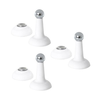 Pastel Lounge 免鑽孔黏貼式磁吸門擋 白色  3個