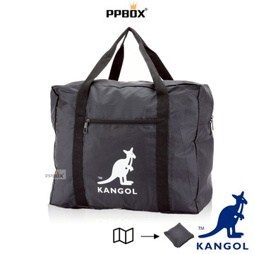KANGOL 袋鼠 摺疊 行李袋【63258783】旅行箱插槽 包包 健身包 旅行袋 收納包 女包
