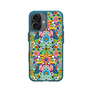 iPhone 17 Clear (相機按鈕) 夜幕藍 - Catalina Estrada - Toucan Jungle