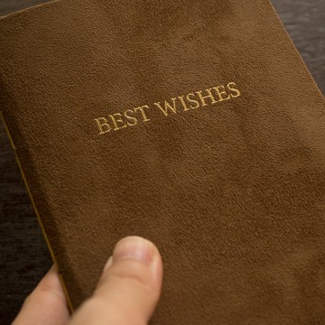 Best Wishes 卡片書 | 客製化燙金 禮物書