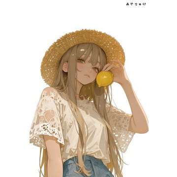 【8 月新品】07-139-0011 人物貼紙 簡約夏日女孩