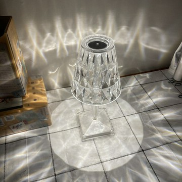 【免運/可開票】台灣公司 檯燈 床頭燈小夜燈 氛圍燈 網紅ins簡約創意氛圍小夜燈UBS觸摸開關菱形光影臥室床頭小夜燈