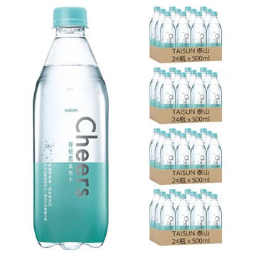 TAISUN 泰山 CHEERS 氣泡水  96個  500ml